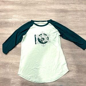 Tentree 10 Tree - Green baseball tee - Size M